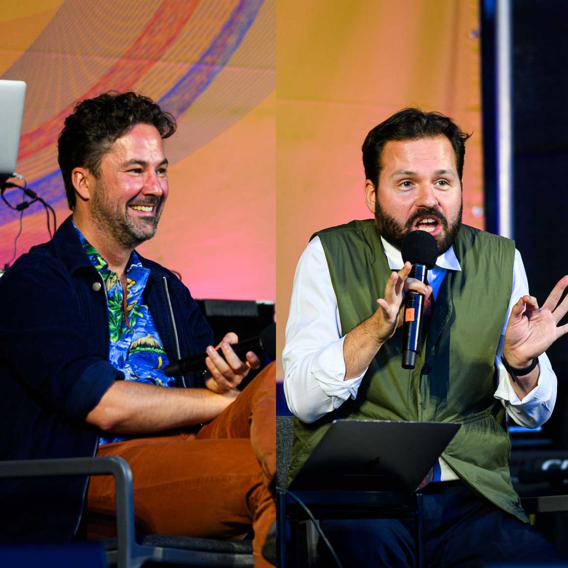 hasse og tophe på scenen