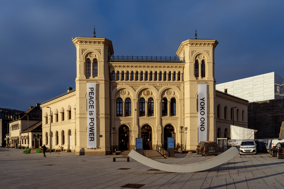 fasaden til nobels fredssenter