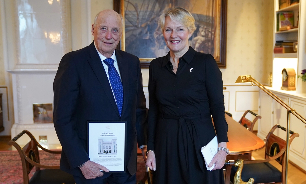 Hans Majestet Kongen og Kjersti Fløgstad