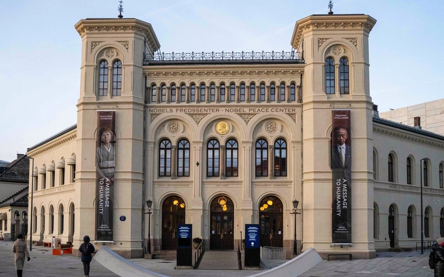 fasaden til nobels fredssenter