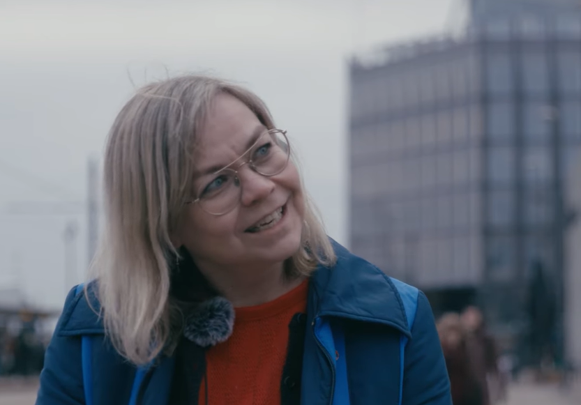 Bilde av mottageren fra Redd Barna, Monica Sydgård.