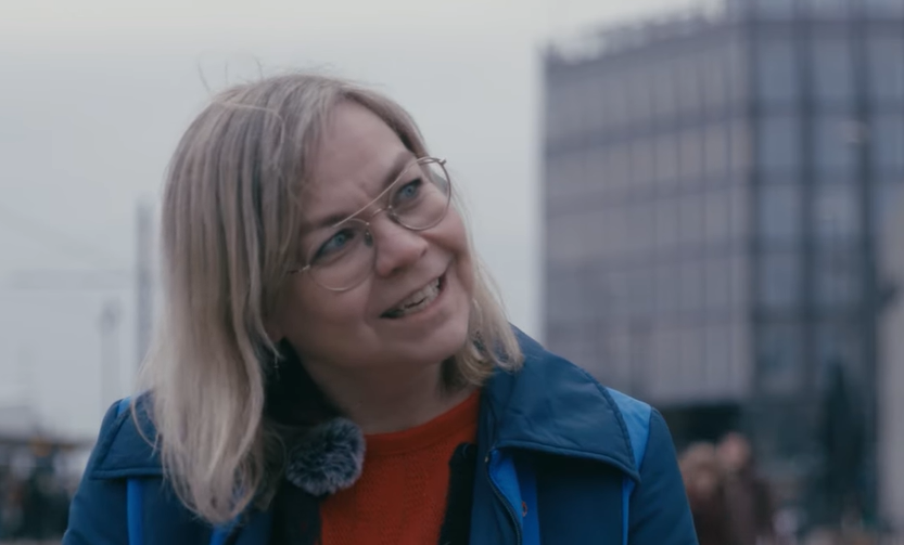 Bilde av mottageren fra Redd Barna, Monica Sydgård.