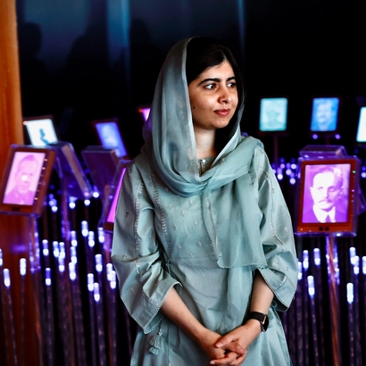 malala på fredssenteret