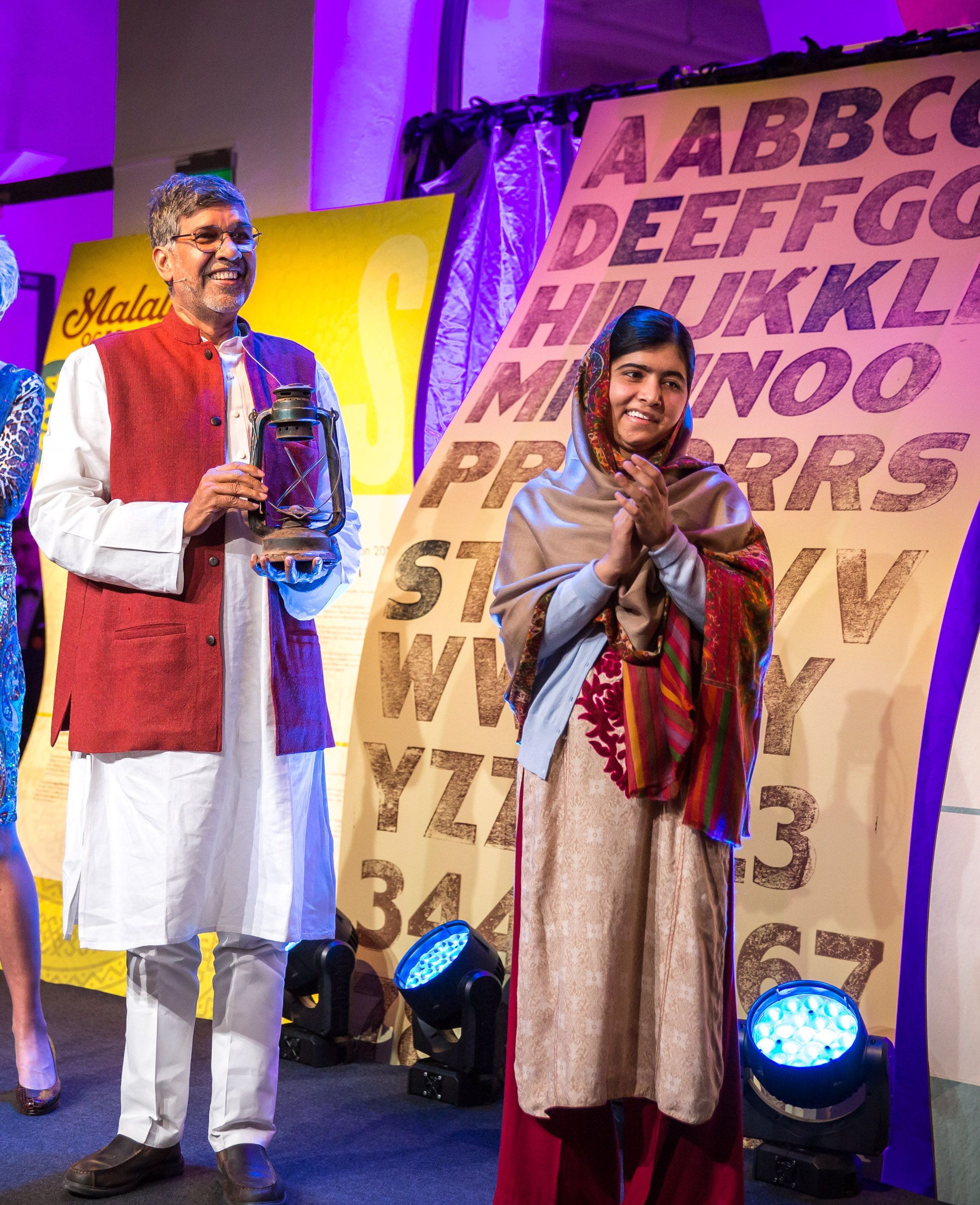  Kailash Satyarthi og Malala Yousafzai