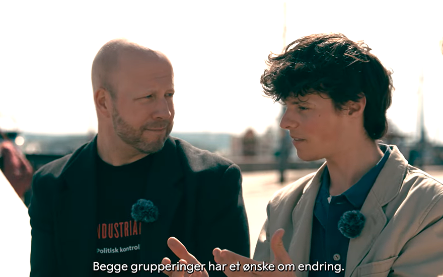 Lederne fra de to gruppene. Med sitat: begge grupperinger har et ønske om endring.