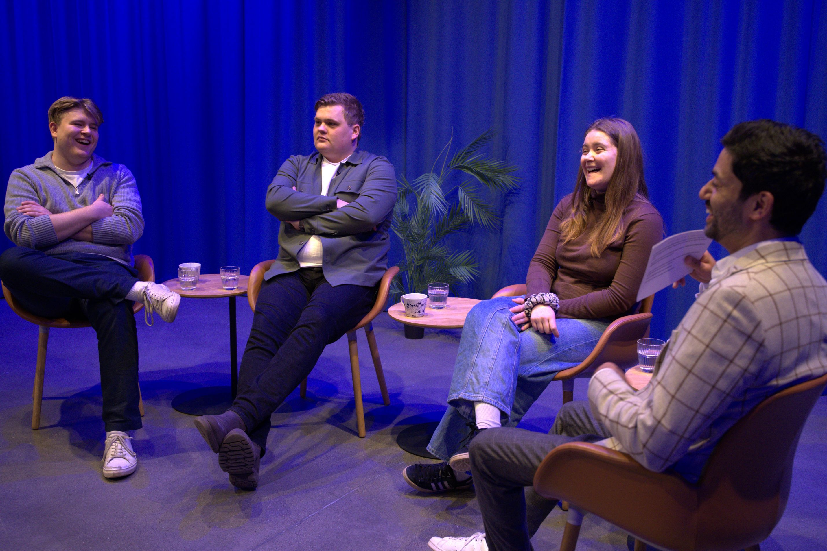 ungdomspolitiker som intervjues