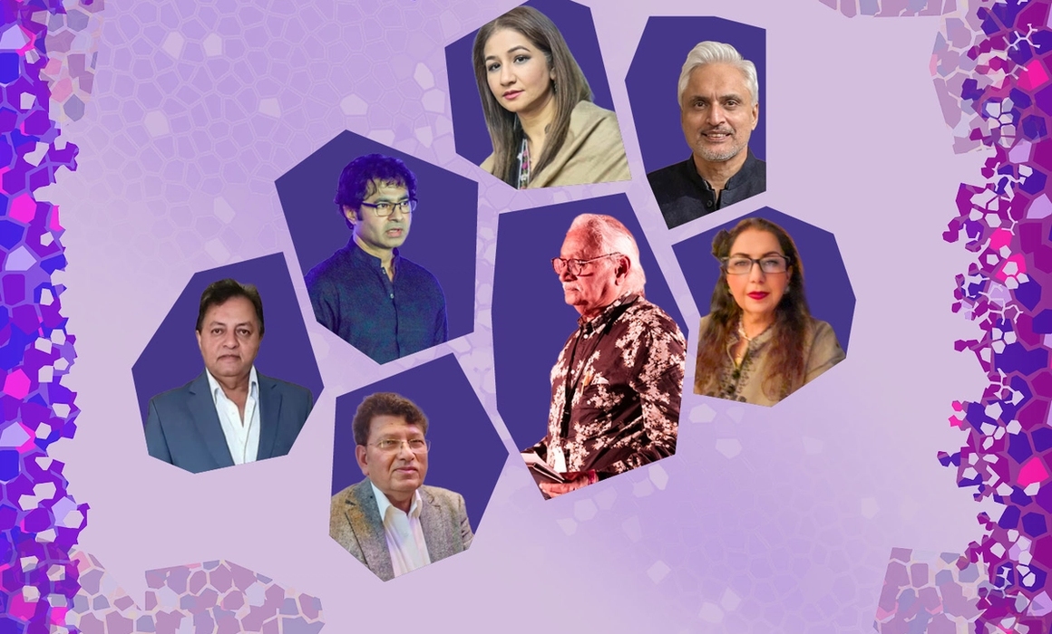 mushaira, portrett av poetene.