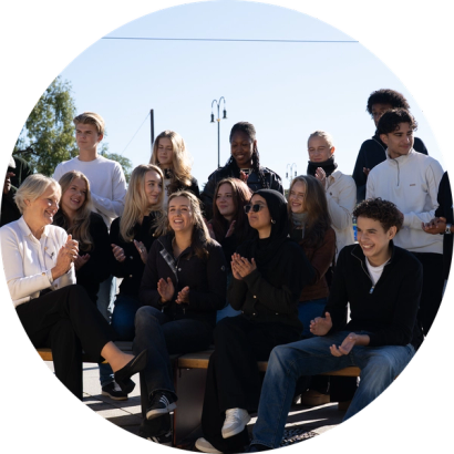 Skolebytte på fredsbenken