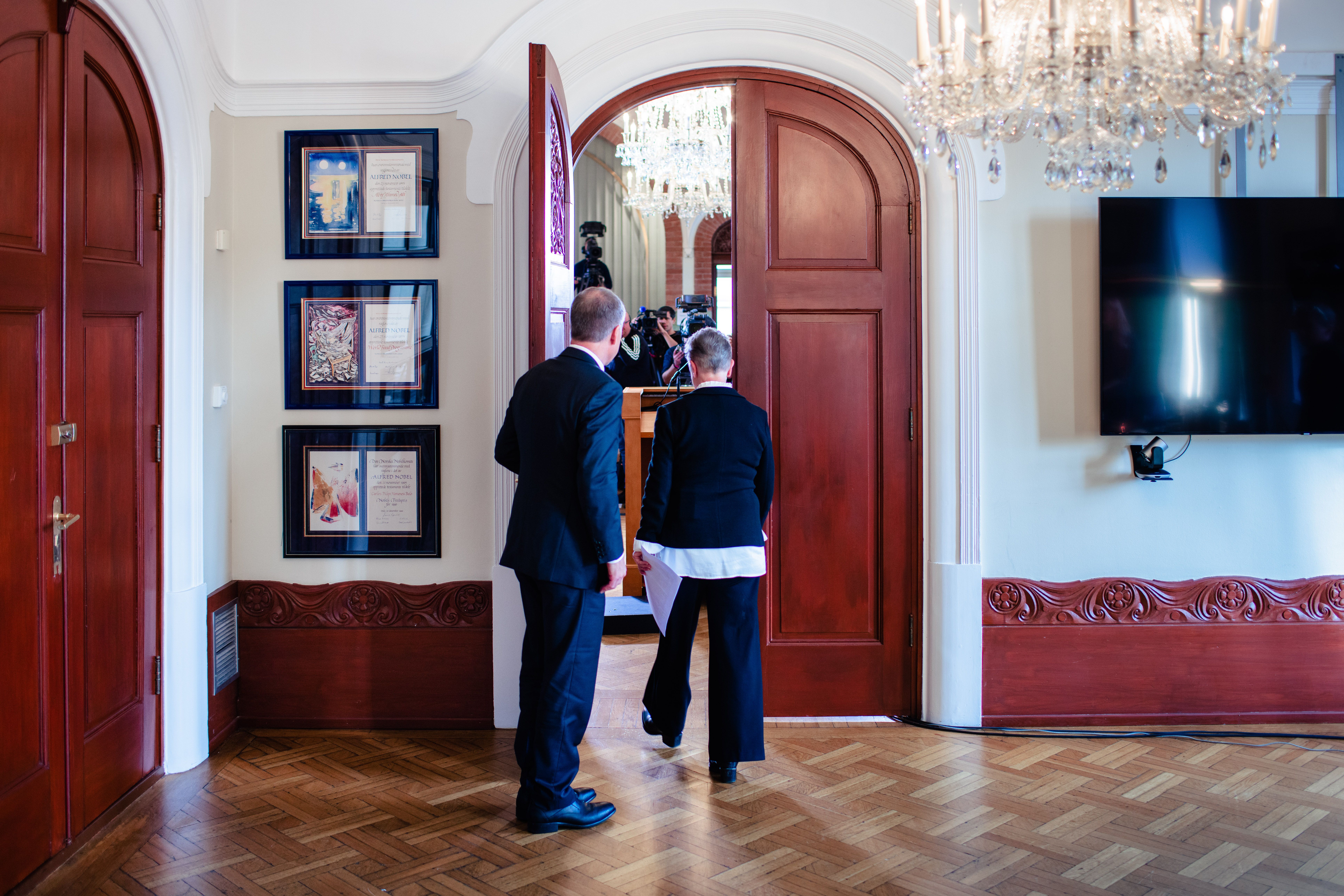 Fra annonseringen av fredsprisen