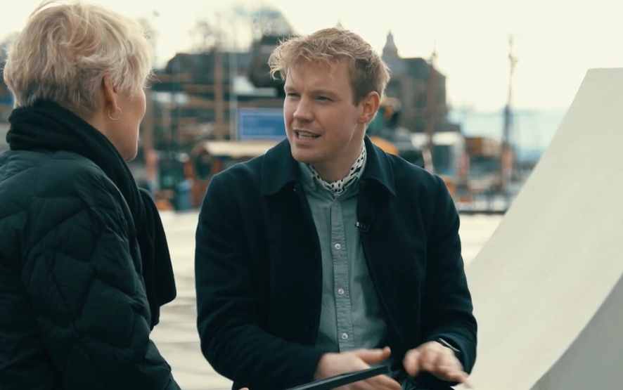 Martin holmen som forteller om sin erfaring.