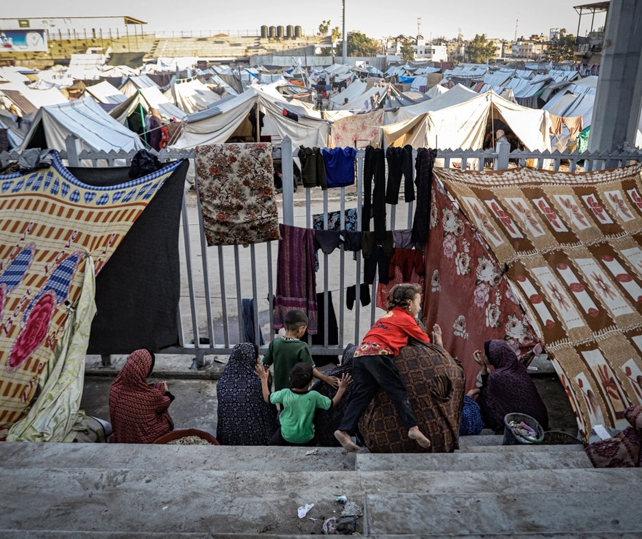 Gaza, teltleir for sivile.