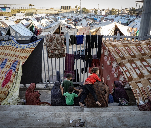 Gaza, teltleir for sivile.