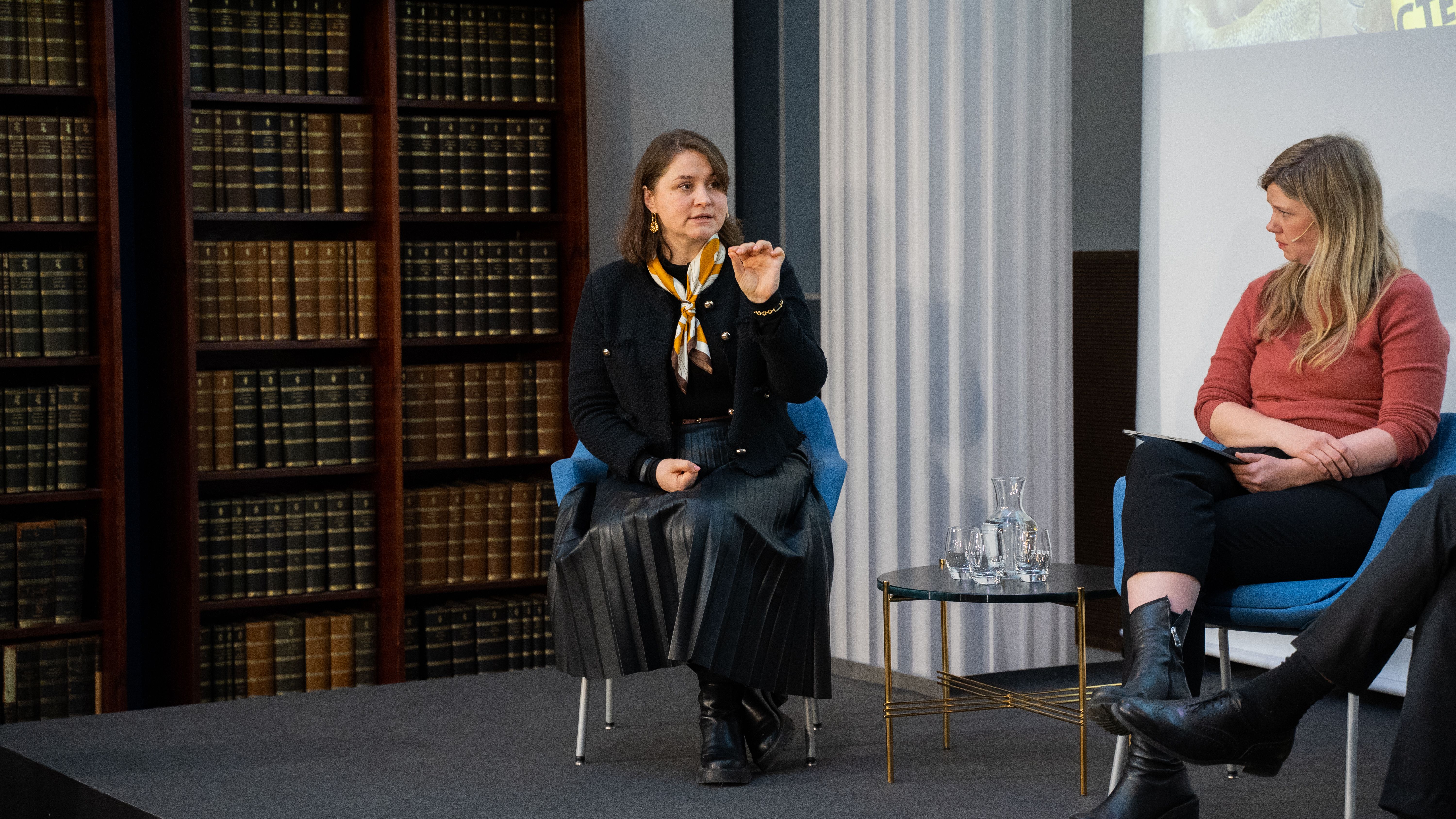 Oleksandra Romantsova på Nobel Peace Talks arrangement