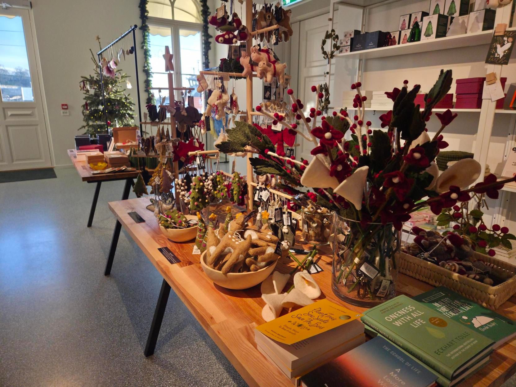 Julevarer på et bord