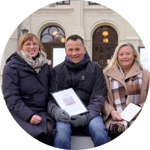 Folk møter folk med månedens dialogstemme diplom