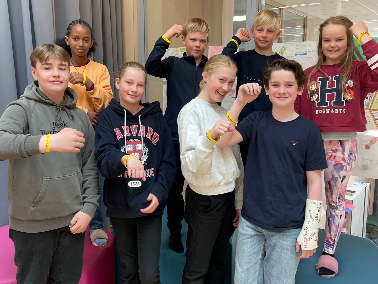 Bilde av elever fra Steinskjer skole