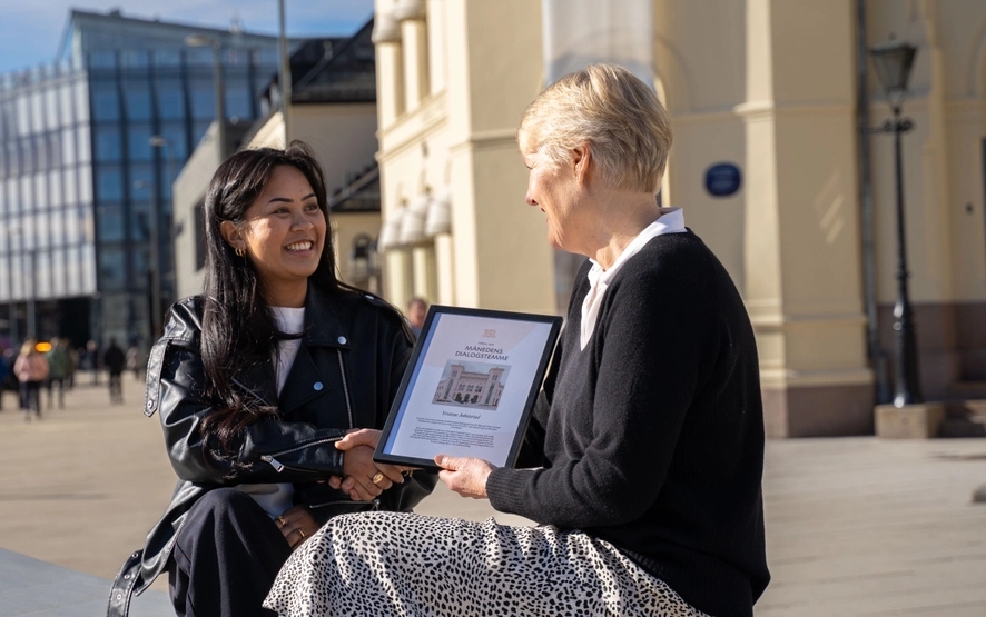 Yvonne og kjersti under intervjuet