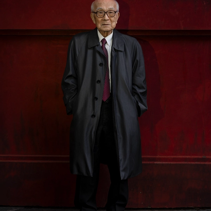 Portrett av en av fredprisvinnerne fra Nihon Hidankyo