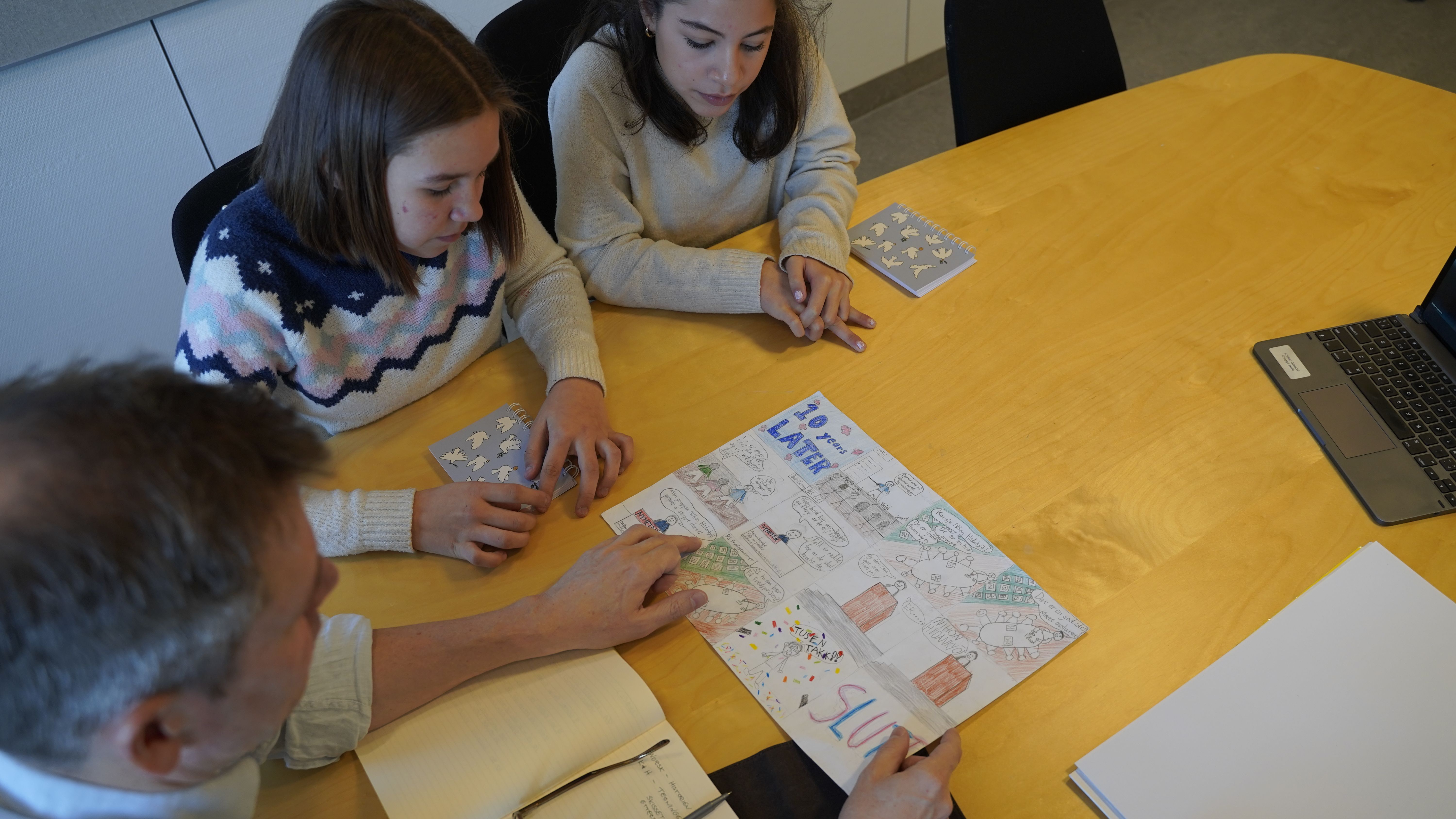 elever som vant tegneseriekonkurransen i 2024