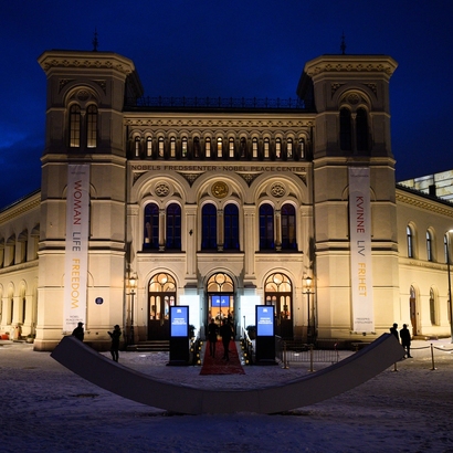 Fasaden til nobels fredssenter