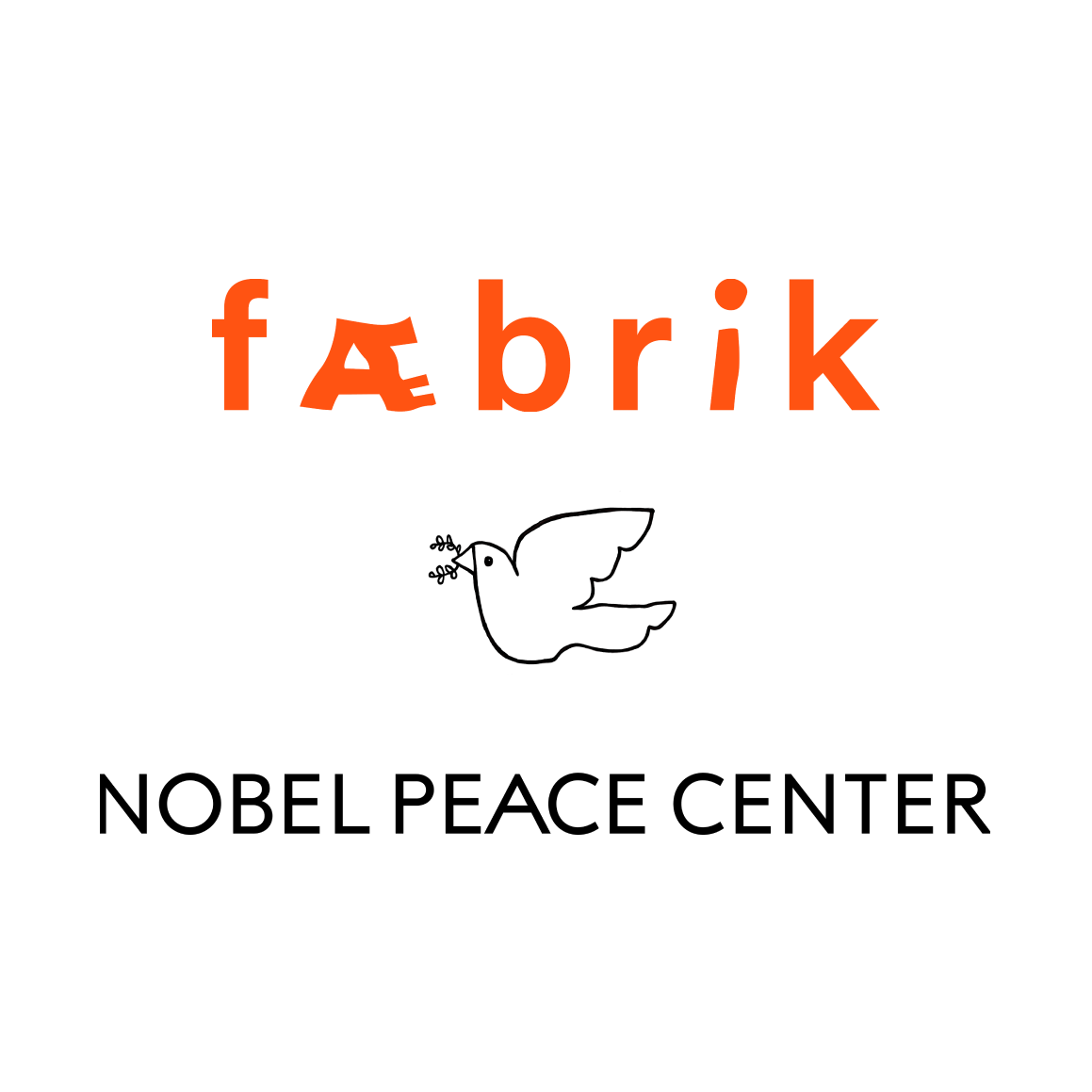 Logoen til Fæbrik og nobels fredssenter