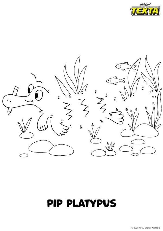 Colouring sheet — Dot-to-Dot Sheet