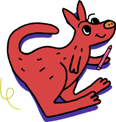Kyle the Texta mascot