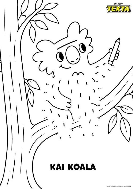 Colouring sheet — Dot-to-Dot Sheet