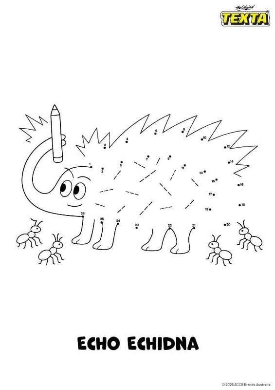 Colouring sheet — Dot-to-Dot Sheet