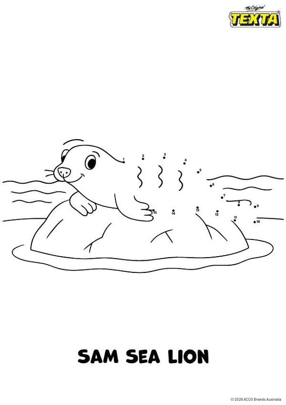 Colouring sheet — Dot-to-Dot Sheet