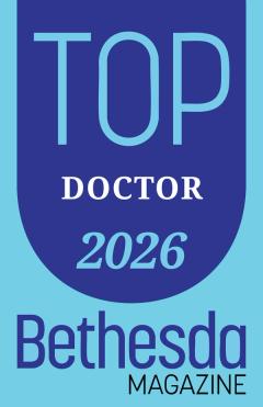 Bethesda Magazine Top Doctor 2026 badge