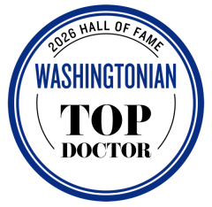Washingtonian Top Doctor badge