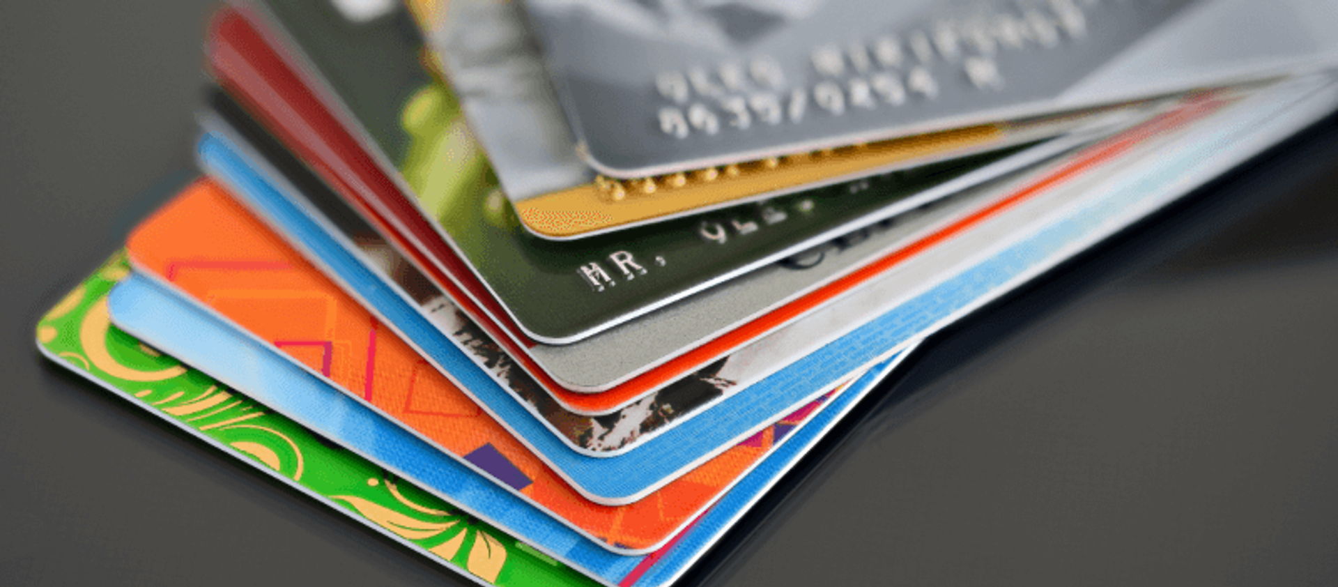 Stack of credit cards