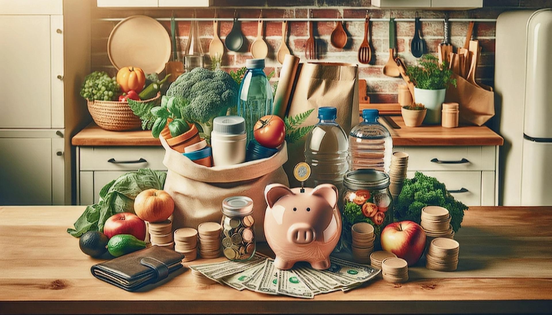 Zero Waste lifestyle items symbolizing cost savings