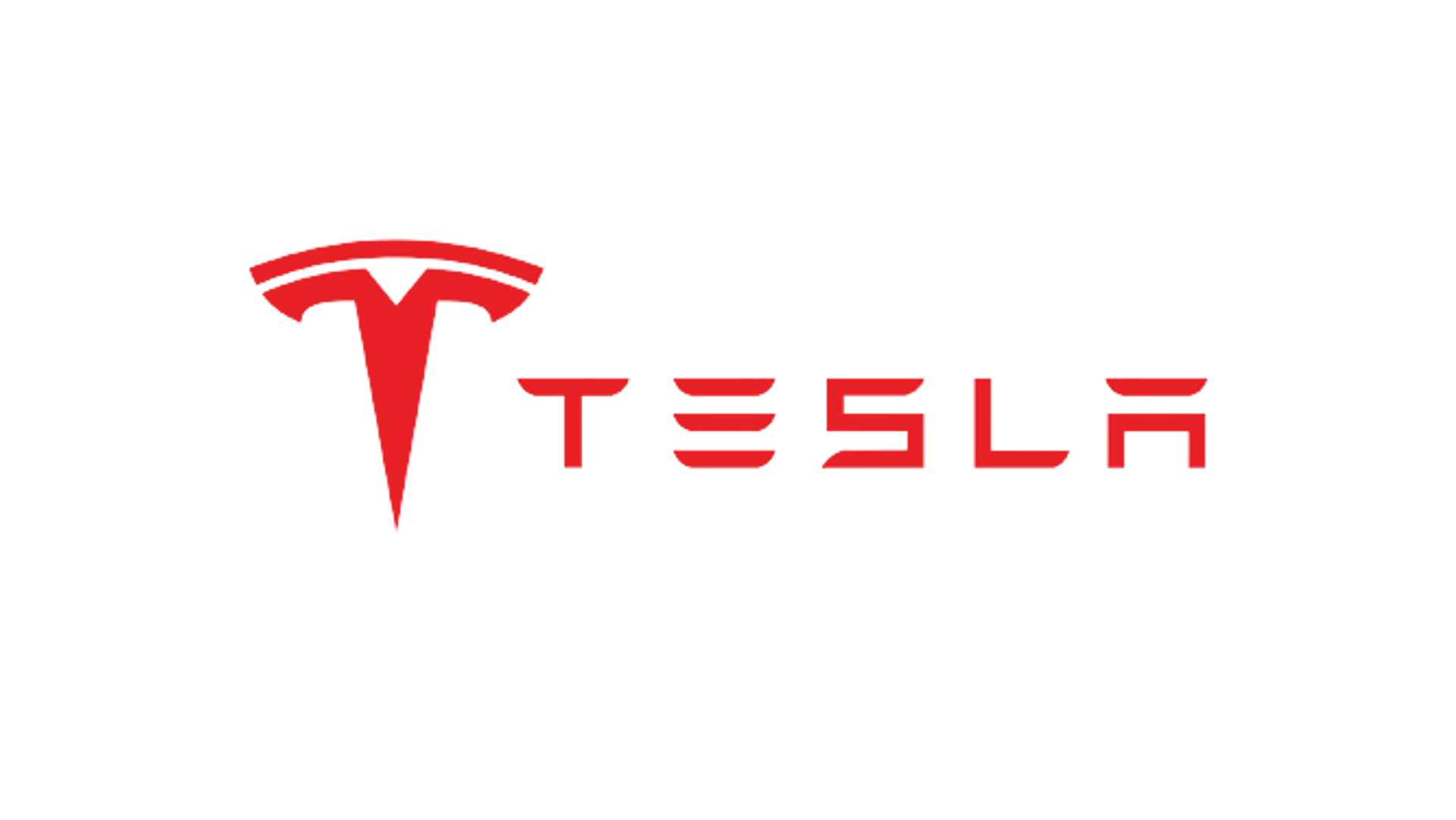 Red Tesla logo