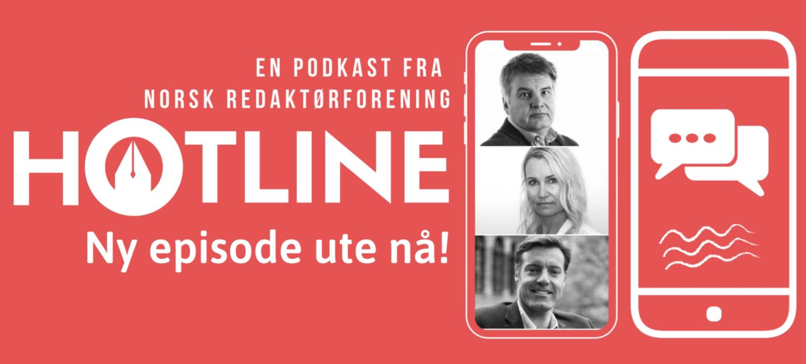 Erik Sønstelie, ansvarlig redaktør i Oppland Arbeiderblad, Tone Sidsel Sanden, ansvarlig redaktør i Dølen og Anders Lie Brenna, ansvarlig redaktør i Enerwe, er alle gjester i episode 4 av podkasten "Hotline".