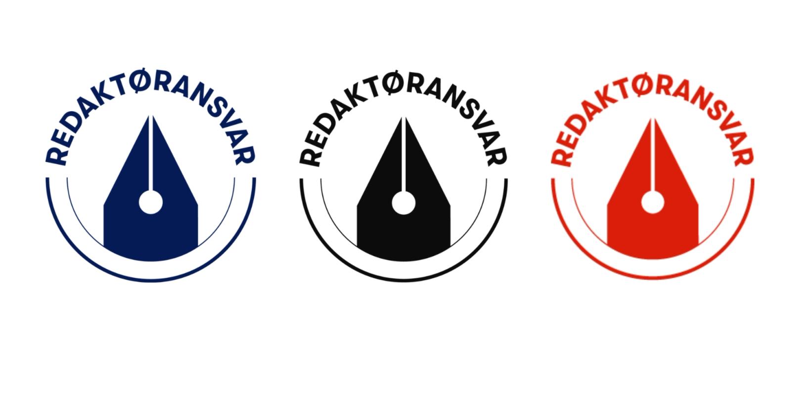 Ansvarsmerket finnes tilgjengelig i mørk blått, svart og rødt, i tillegg til hvitt.