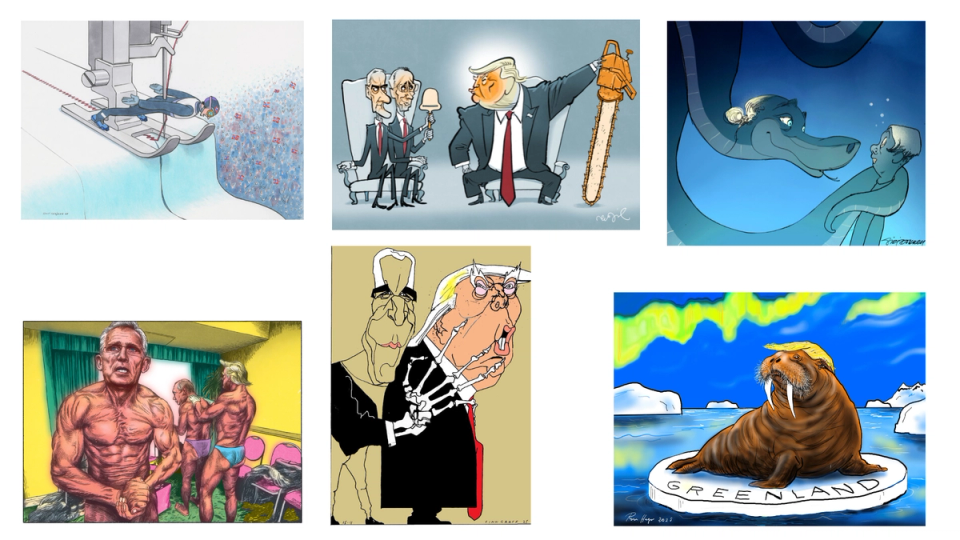 Illustrasjon: Knut Høihjelle, Egil Nyhus, Siri Dokken, Tord Torpe, Finn Graff og Roar Hagen