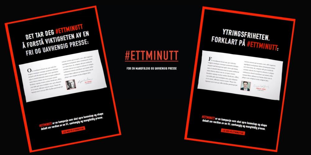 Gjennom delvis ferdige annonser for nett, papir og video kan redaksjonene lage egne budskap om hvorfor mediemangfold og troverdig journalistikk er viktig.