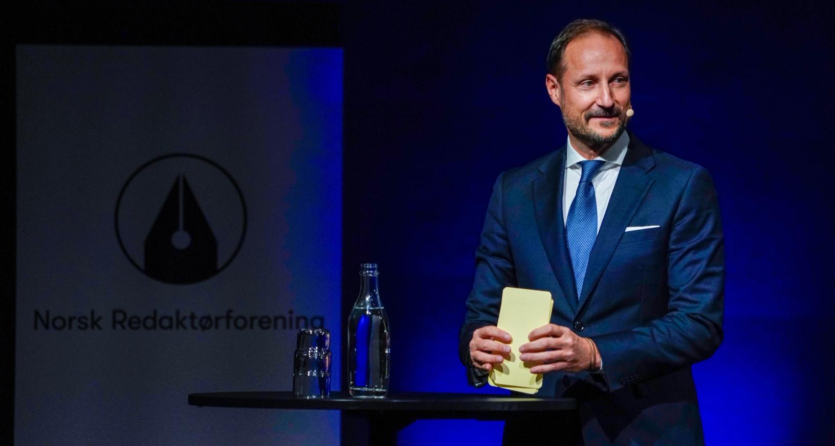 Kronprins Haakon åpner Norsk Redaktørforenings høstmøte