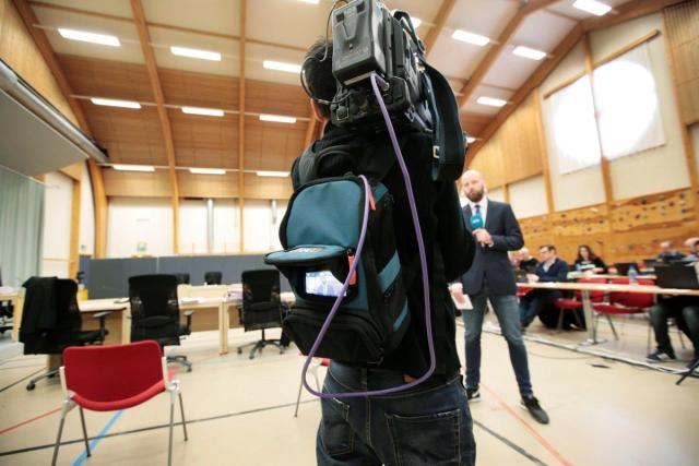 Ankesaken om soningsforholdene til Anders Behring Breivik starter tirsdag 10. januar 2017. Bildet er fra forrige rettsrunde i mars i år. Foto: NTB scanpix