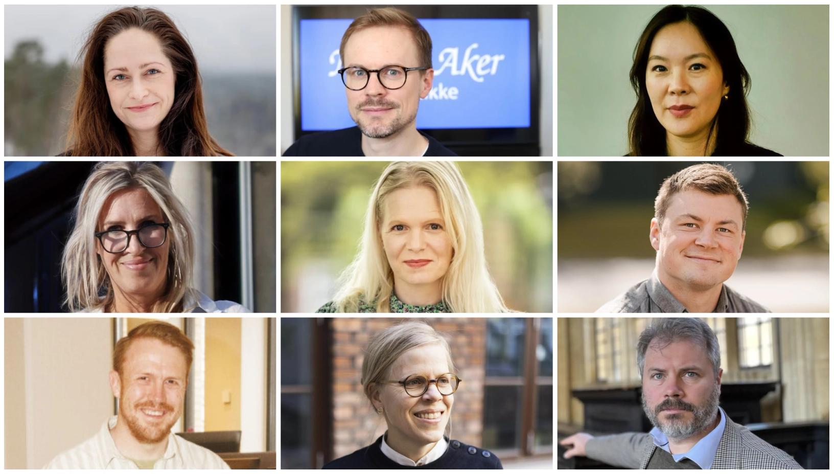 Bilder av de nominerte til Årets redaktør-prisene 2026