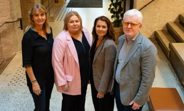 Randi Øgrey, Elin Floberghagen, Reidun Kjelling Nybø og Dag Idar Tryggestad