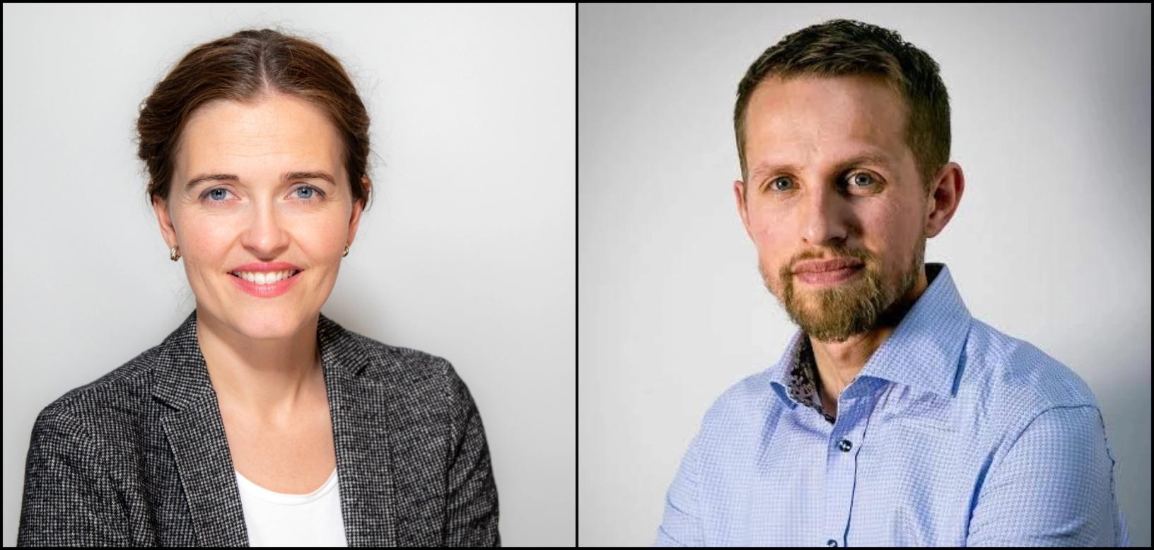 Tora Bakke Håndlykken (t.v.) foreslås av valgkomiteen som ny styreleder i Norsk Redaktørforening, med Helge Nitteberg som nestleder.(Foto: NTB/Nordlys)