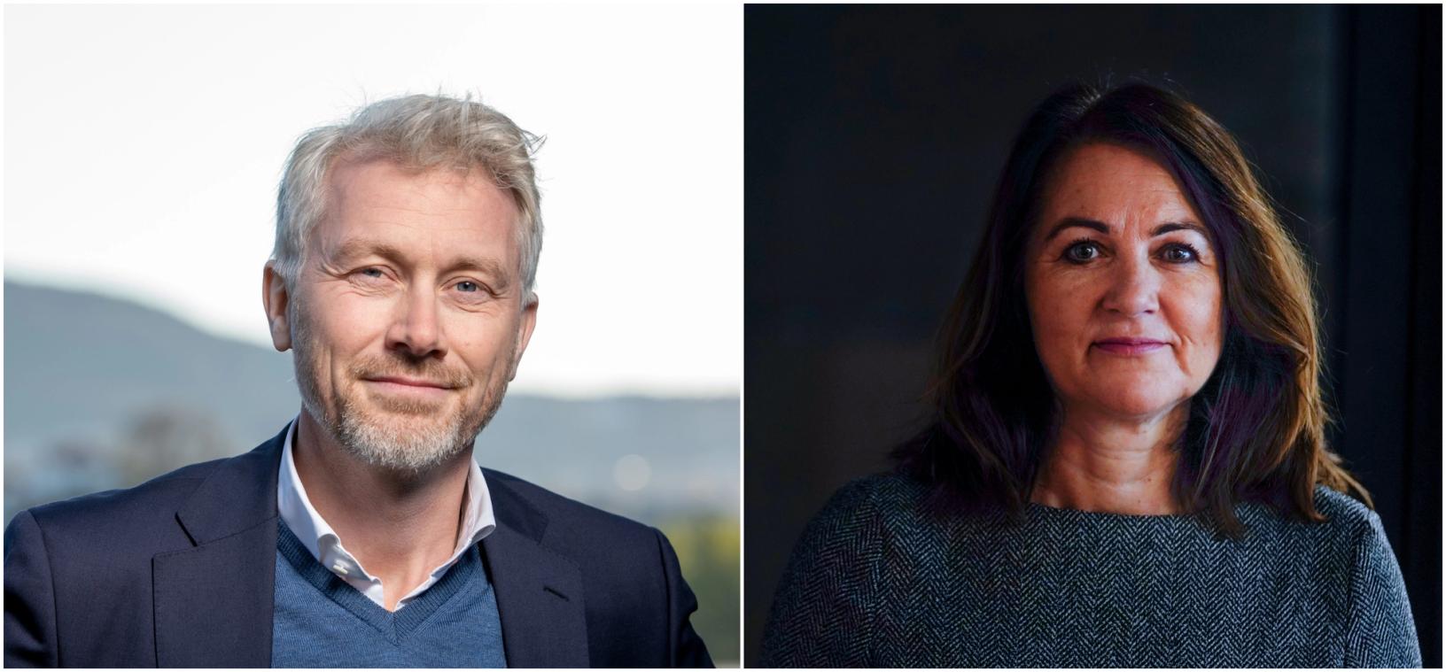 - Vi er takknemlige for at Redaktørforeningen ønsker å bidra inn i en prinsipielt viktig anke., sier sjefredaktør i TV 2, Olav T. Sandnes. NRs generalsekretær Reidun Kjelling Nybø er bekymret for at kjennelsen, hvis den blir stående, kan ha en nedkjølende effekt overfor potensielle kilder.(Foto: Eivind Senneset, TV 2/Lise Åserud, NTB)