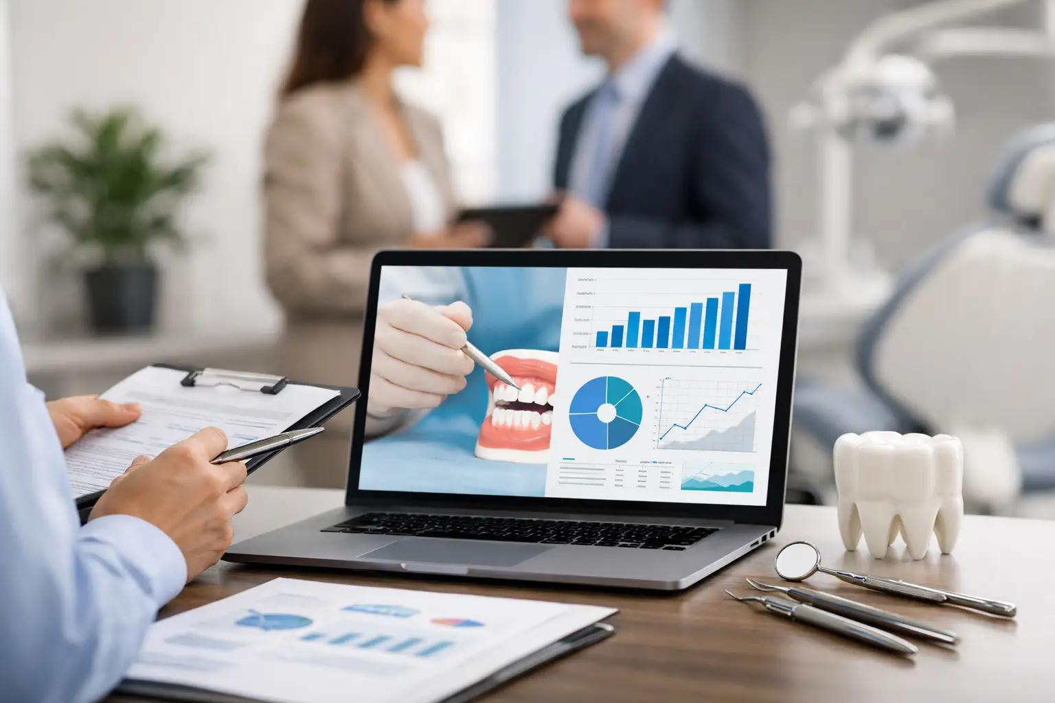 Laptop with dental graphs