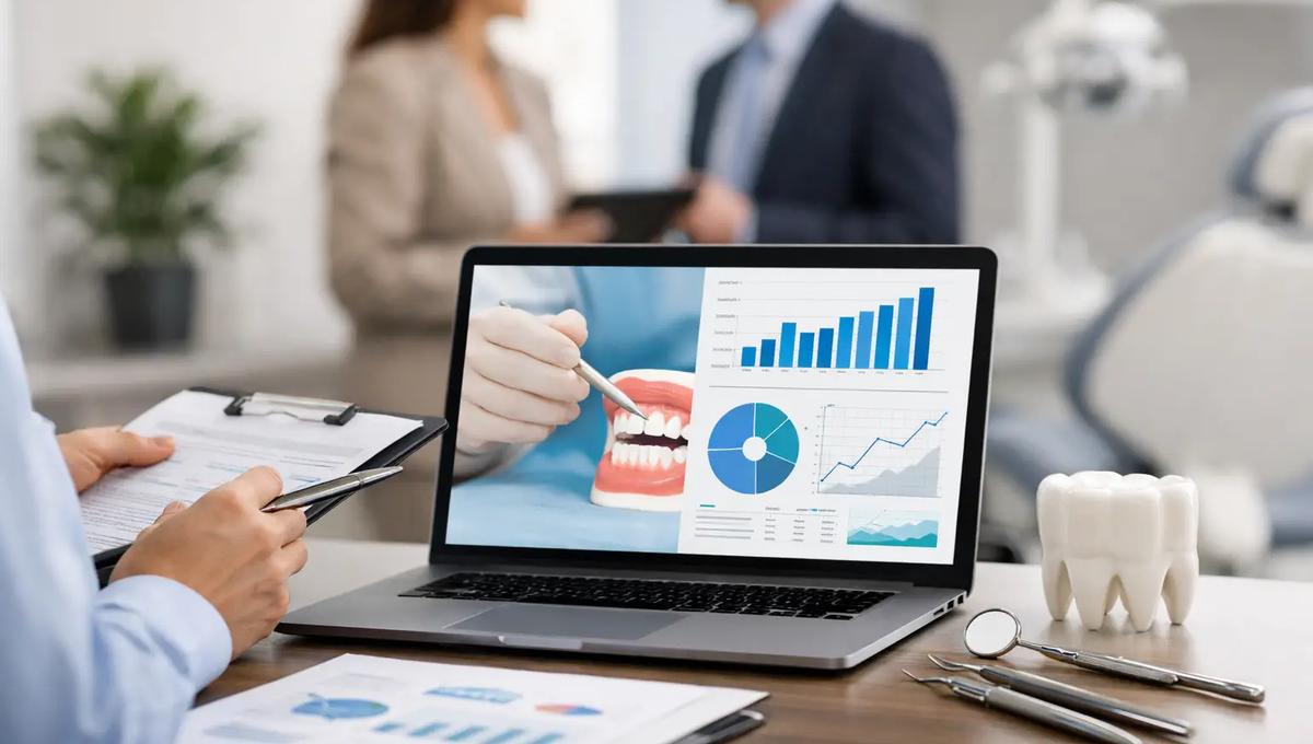 Laptop with dental graphs