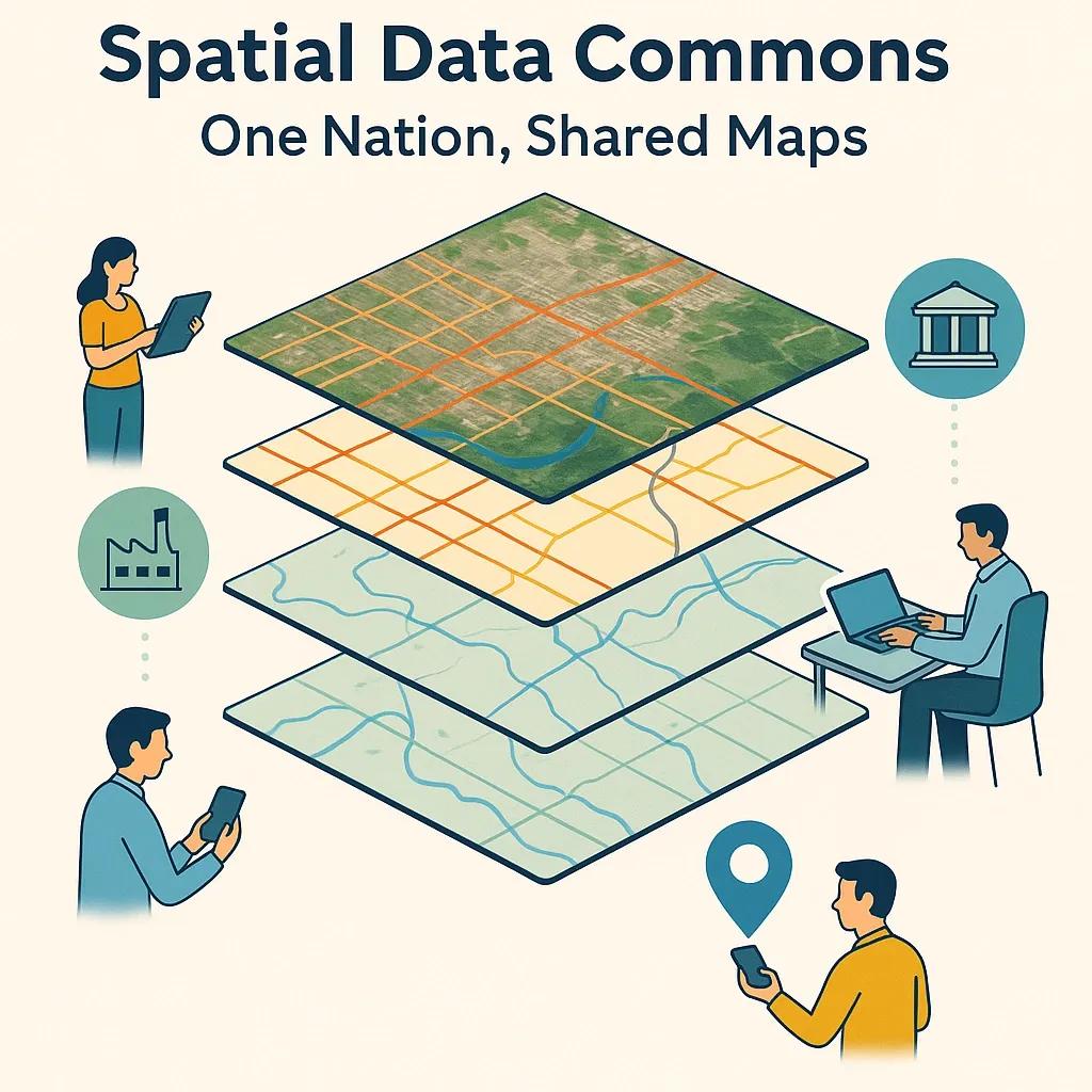 Spatial Data Commons connects every stakeholder to the same foundational map, fueling data-driven decisions from Panchayats to Startups