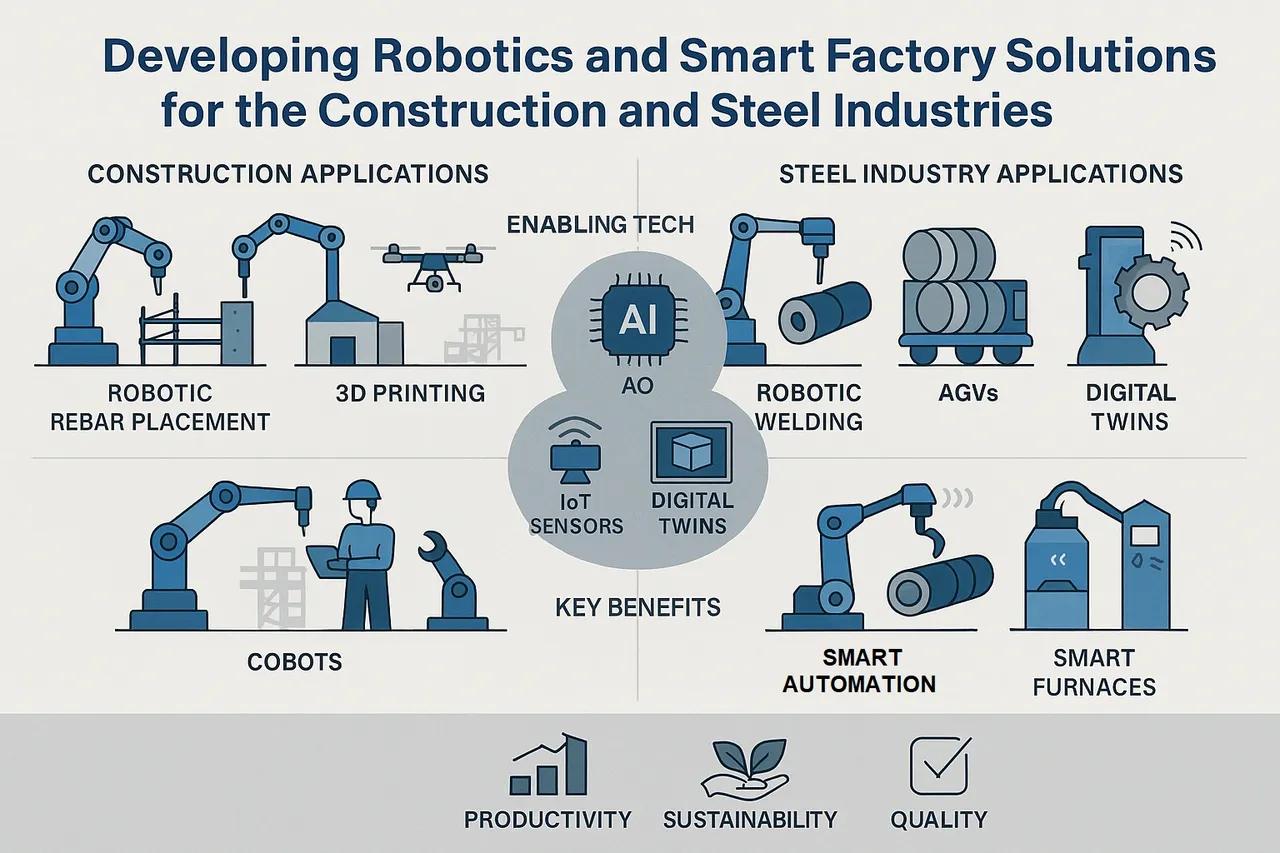 Developing Robotics & Smart Factory for Construction & Steel Ind.