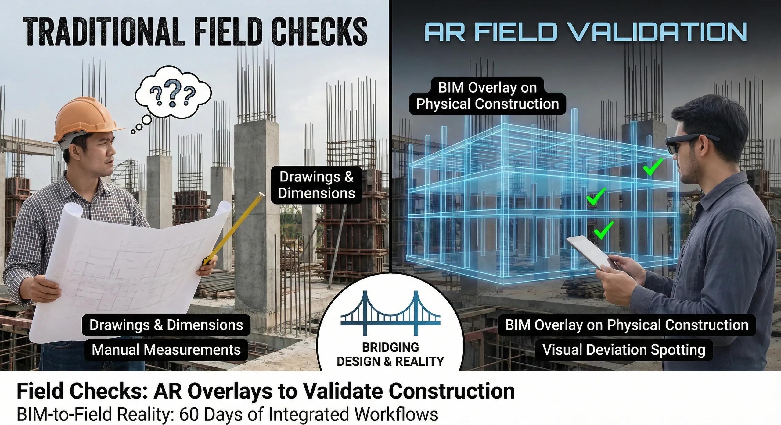 Field Checks: AR Overlays to Validate Construction